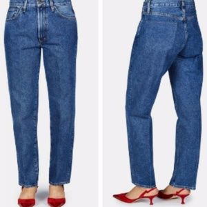 NWT Goldsign Classic Fit Clean Set Pockets High Rise Straight Leg Jeans …